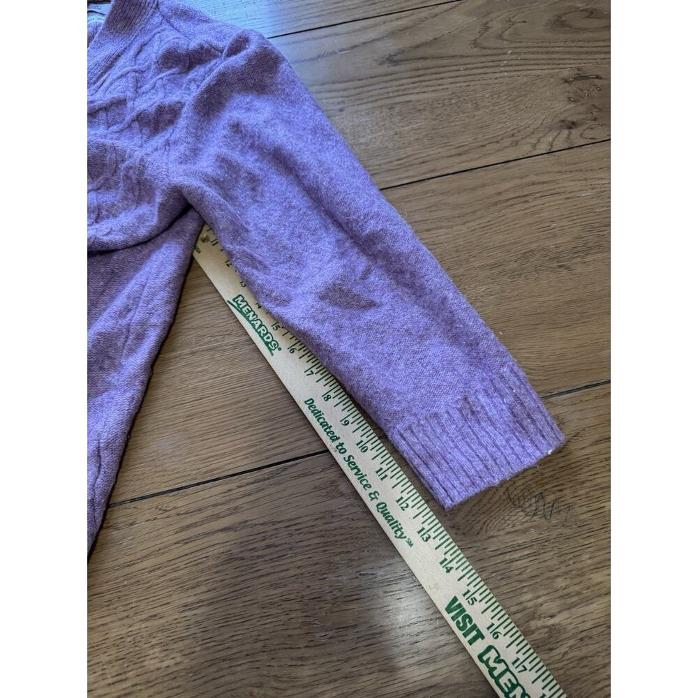 Croft & Borrow Women Size XXL Knit Open Front Cardigan Sweater Purple Classic‎ - Picture 7 of 12